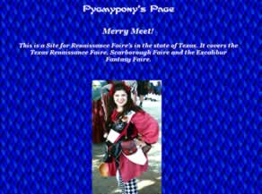 Pygmypony's Page - Renaissance Faire Pictures and Links